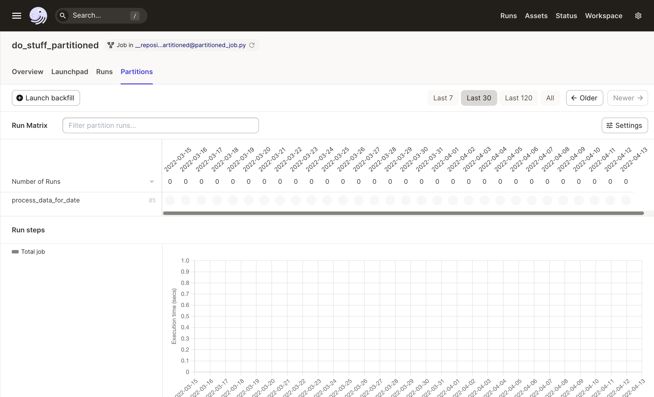 Partitions Tab